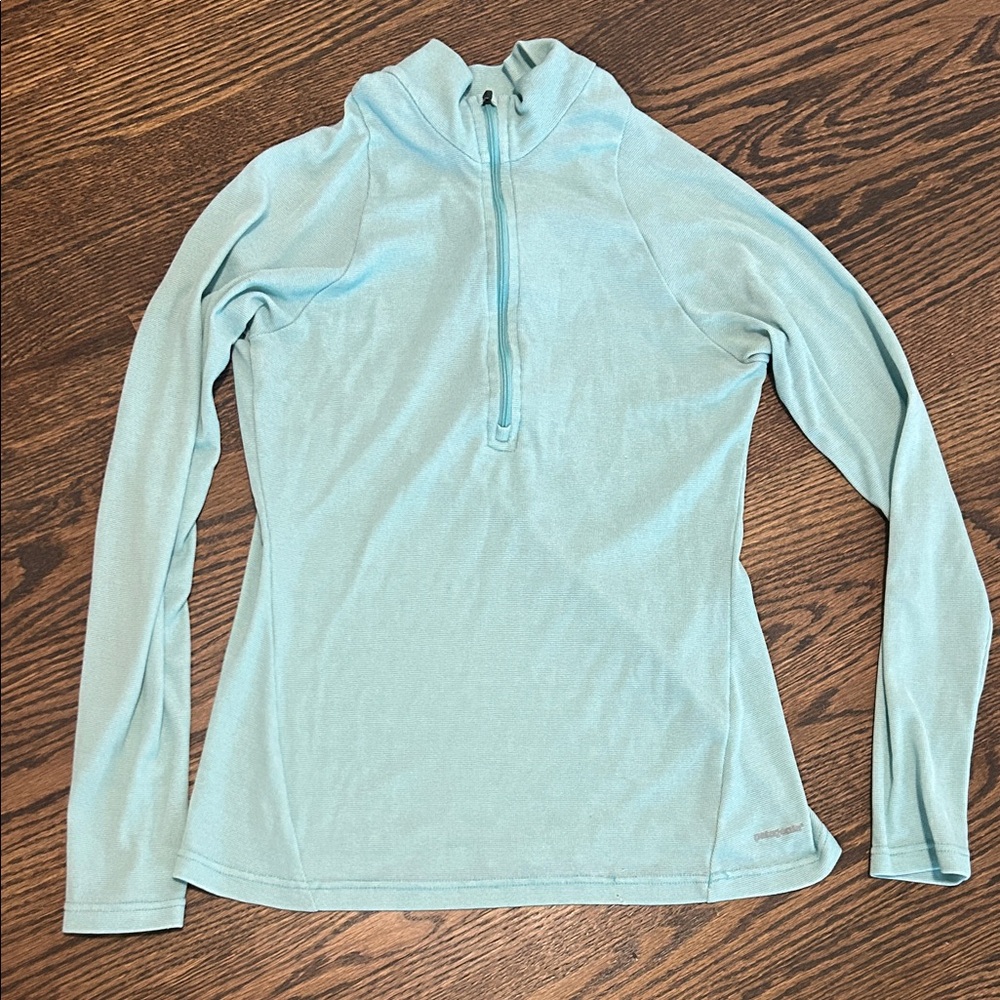 Sky Blue capilene 2 base layer Long Sleeve Women's Top